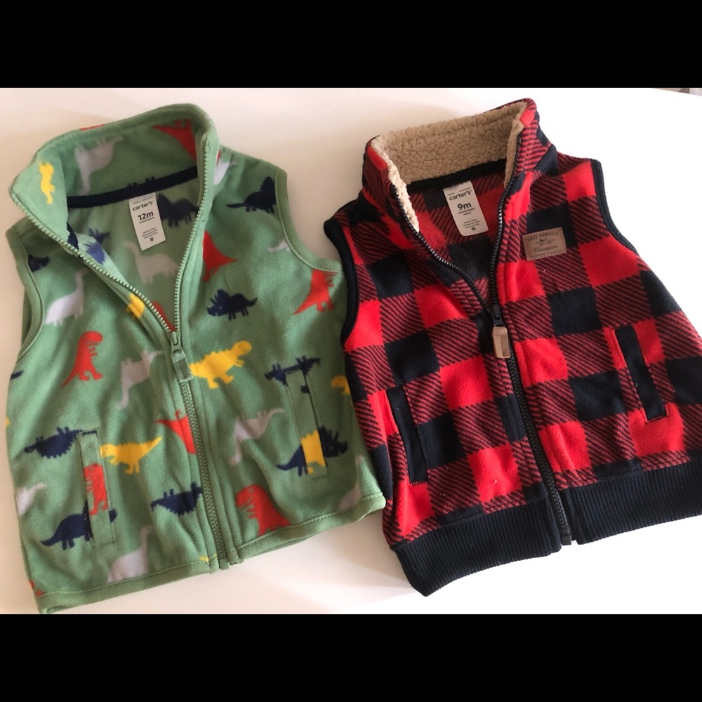 Set of 2 Carter’s fleece vests